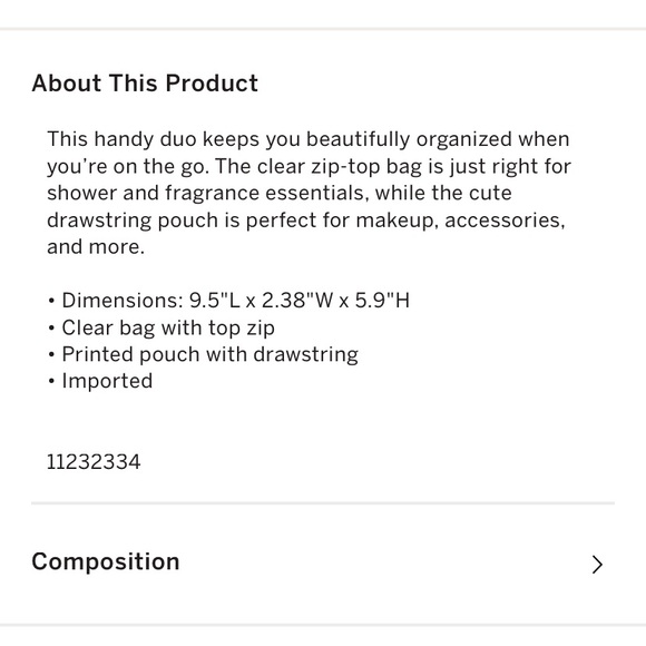 Pink vs quilted duffle bag and travel case with makeup bag - Picture 11 of 12